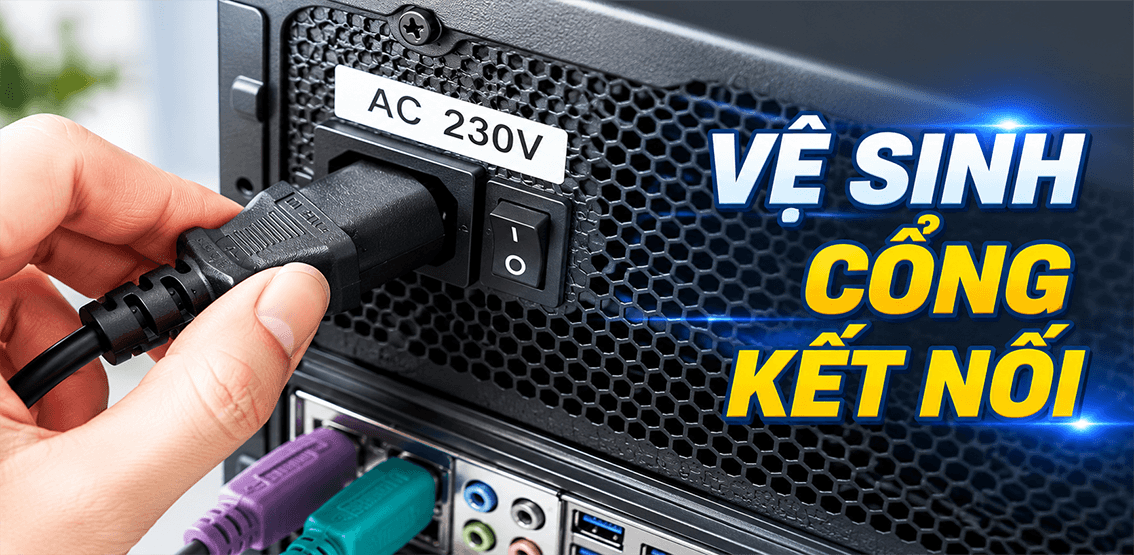 Hướng dẫn c&aacute;ch vệ sinh PC tại nh&agrave;