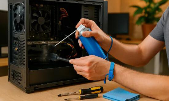 Vệ sinh th&ugrave;ng Pc đ&uacute;ng c&aacute;ch