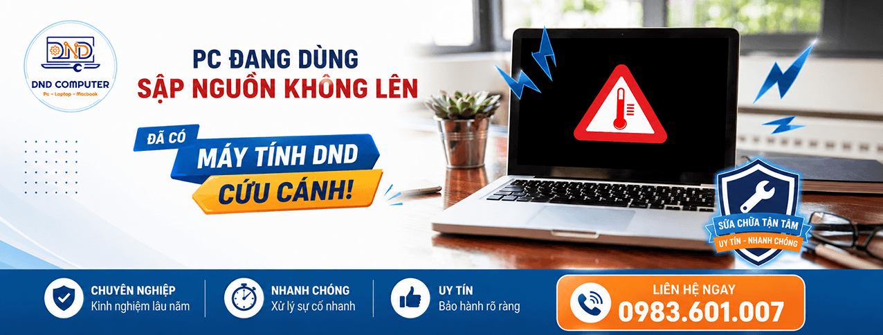 PC Đang D&ugrave;ng Bị Sập Nguồn Bật Kh&ocirc;ng L&ecirc;n