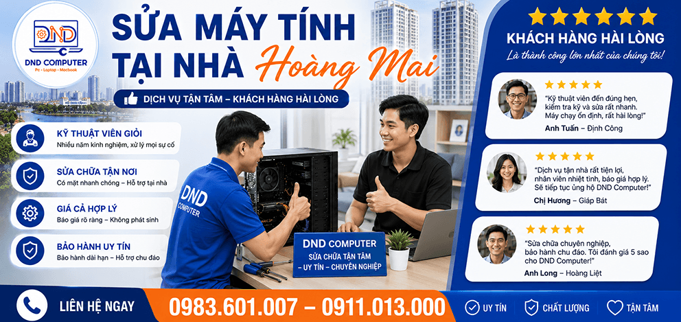 Sửa m&aacute;y t&iacute;nh tại nh&agrave; Ho&agrave;ng Mai