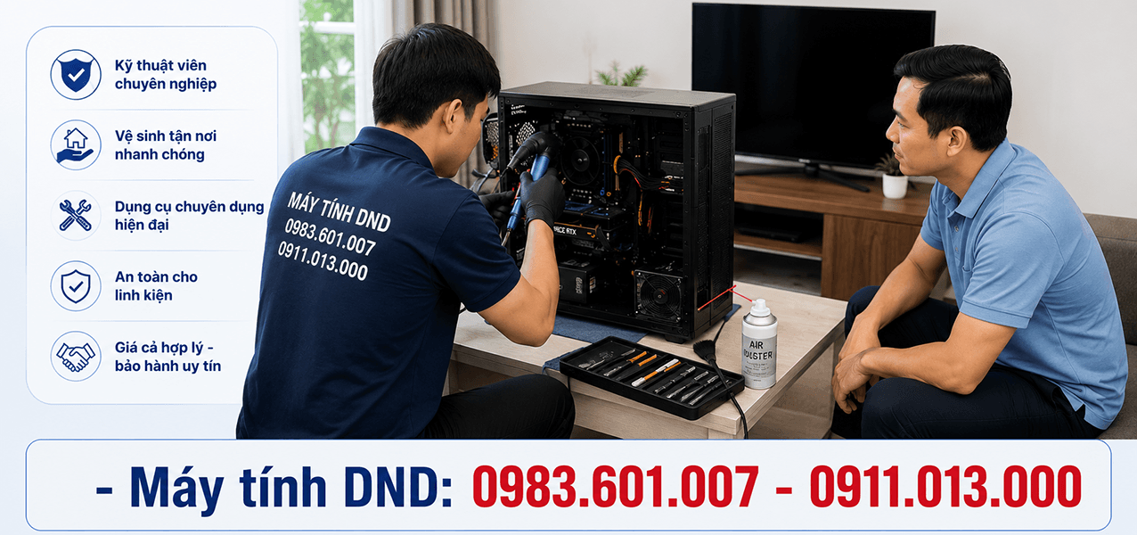 Vệ sinh máy tính gần đây