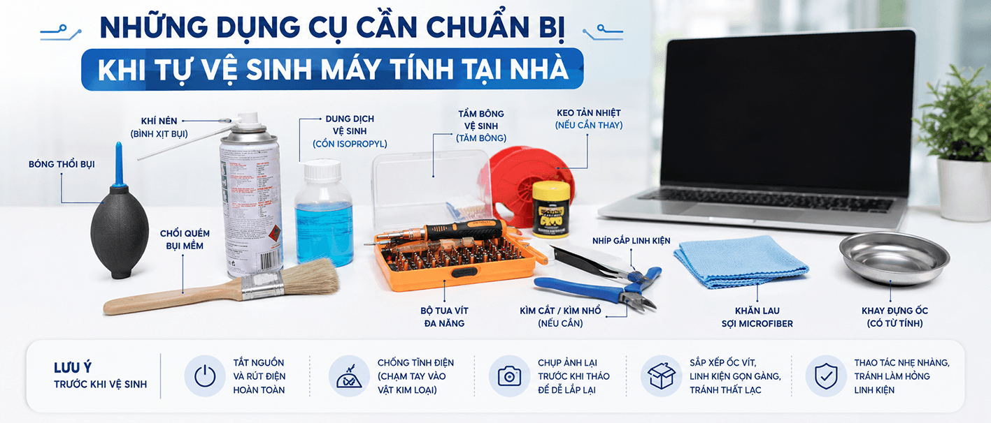 dấu hiệu cần về sinh m&aacute;y t&iacute;nh