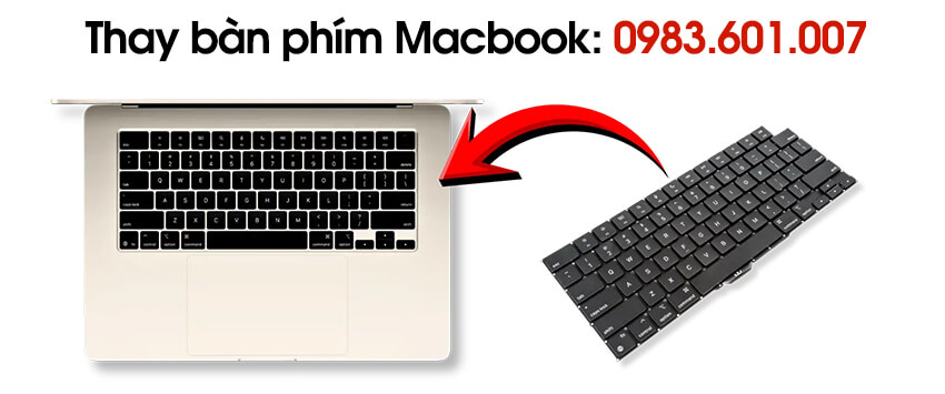 Báo giá thay bàn phím Macbook