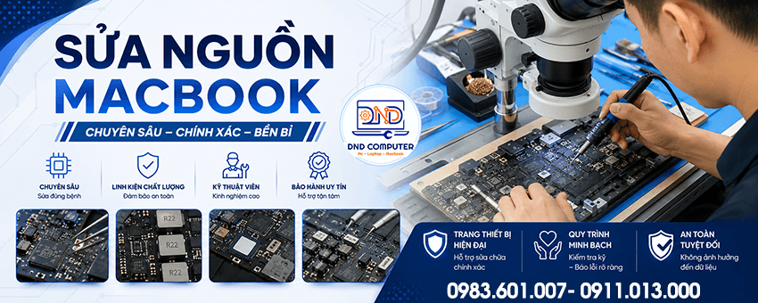 Báo giá sửa nguồn Macbook