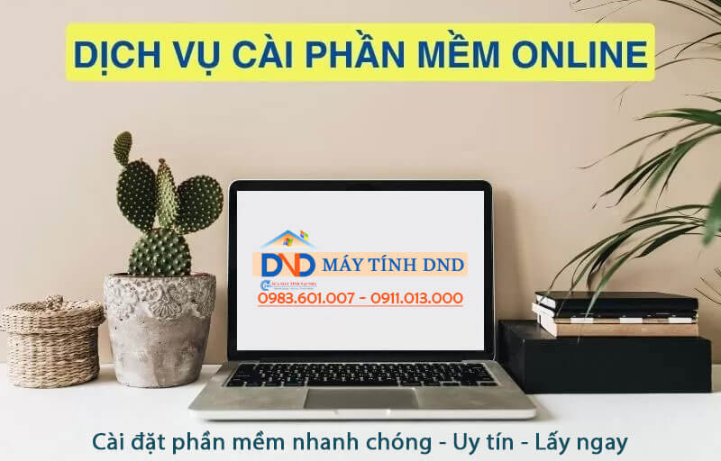 Cài đặt phần mềm máy tính online.