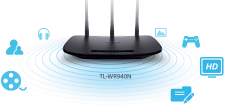 THIẾT BỊ PHÁT wifi TP - LINK TL-WR940N 450mpbs