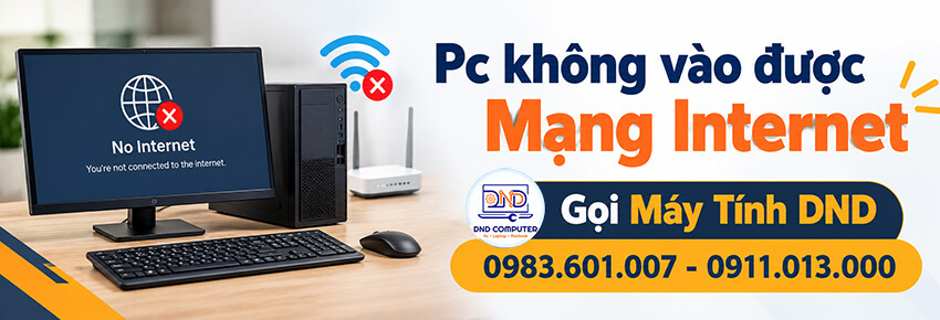 Pc không vào được mạng interner