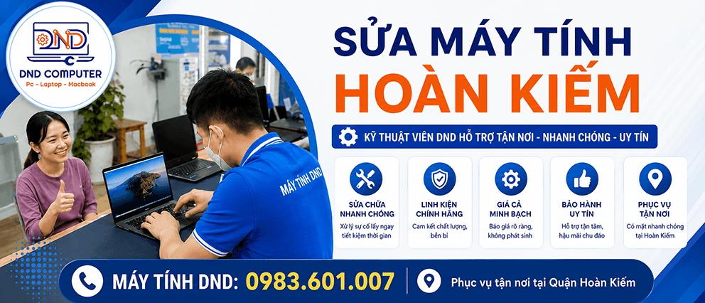 Sửa máy tính tại nhà Hoàn Kiếm
