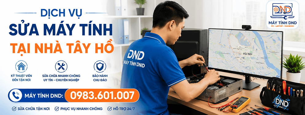 Sửa máy tính tại nhà Tây Hồ