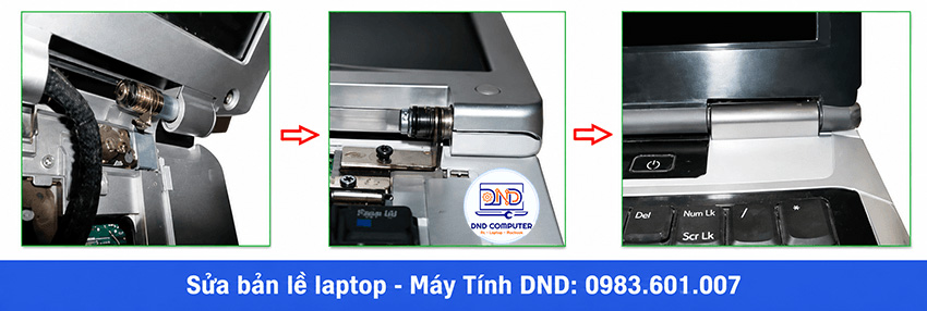 Laptop bị gãy bản lề