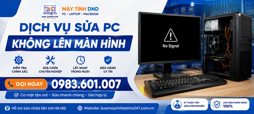 Dihcj vụ sửa Pc kh&ocirc;ng l&ecirc;n m&agrave;n h&igrave;nh