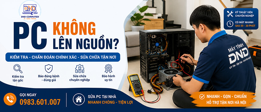 Pc kh&ocirc;ng l&ecirc;n nguồn