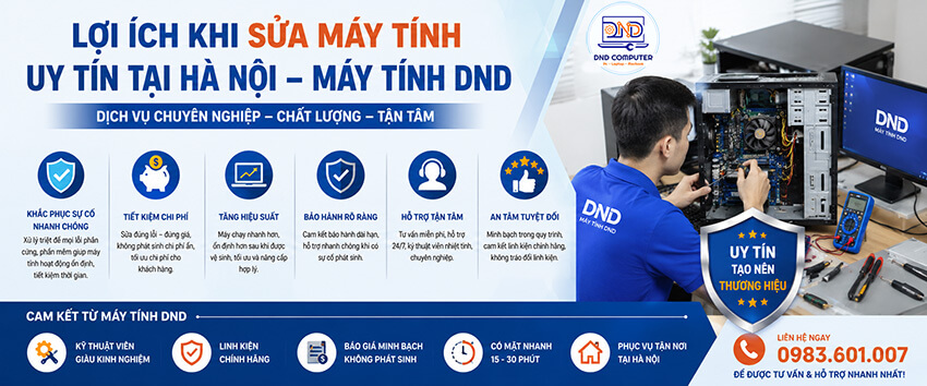Dịch vụ sửa m&aacute;y t&iacute;nh Uy t&iacute;n tại H&agrave; Nội