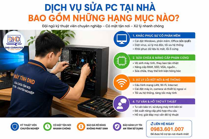 Sửa Pc tại nh&agrave;
