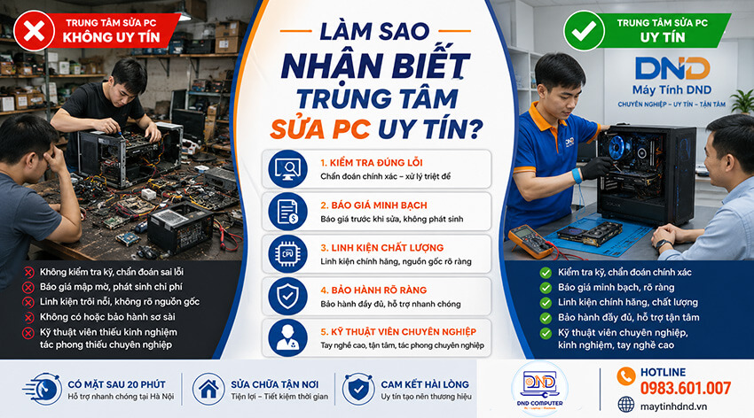 Dịch vụ sửa Pc Uy t&iacute;n